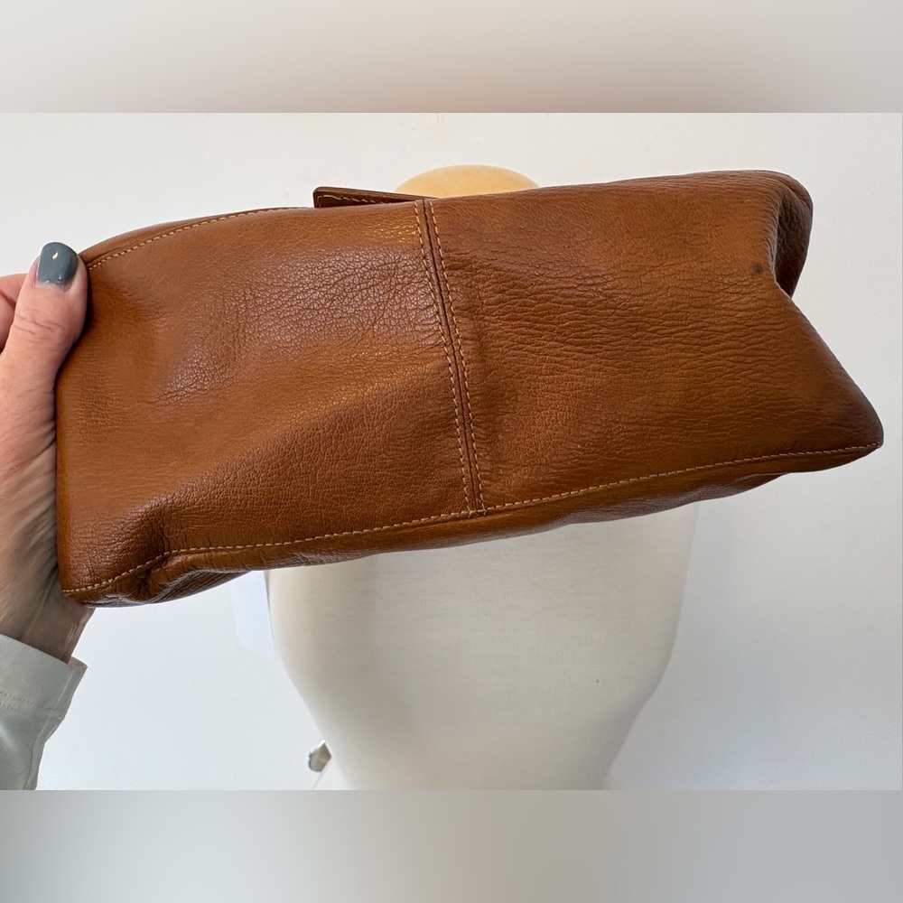 Fendi Mama Baguette Brown Leather Shoulder Bag FF Logo Vintage - Picture 4 of 14